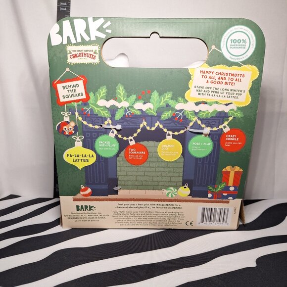 NWT Bark Fa-La-La-La Lattes Dog Toy All Dog Sizes - Picture 4 of 4